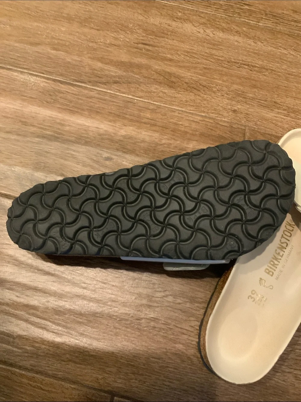 Birkenstock Madrid Big Buckle High Shine Oyster, Leather